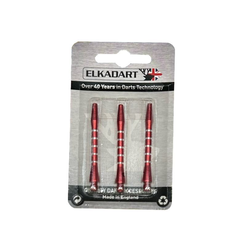 Embouts Fléchettes Alu Couleur Uni : Rouge