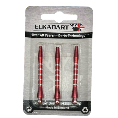 Embouts Fléchettes Alu Couleur Uni : Rouge