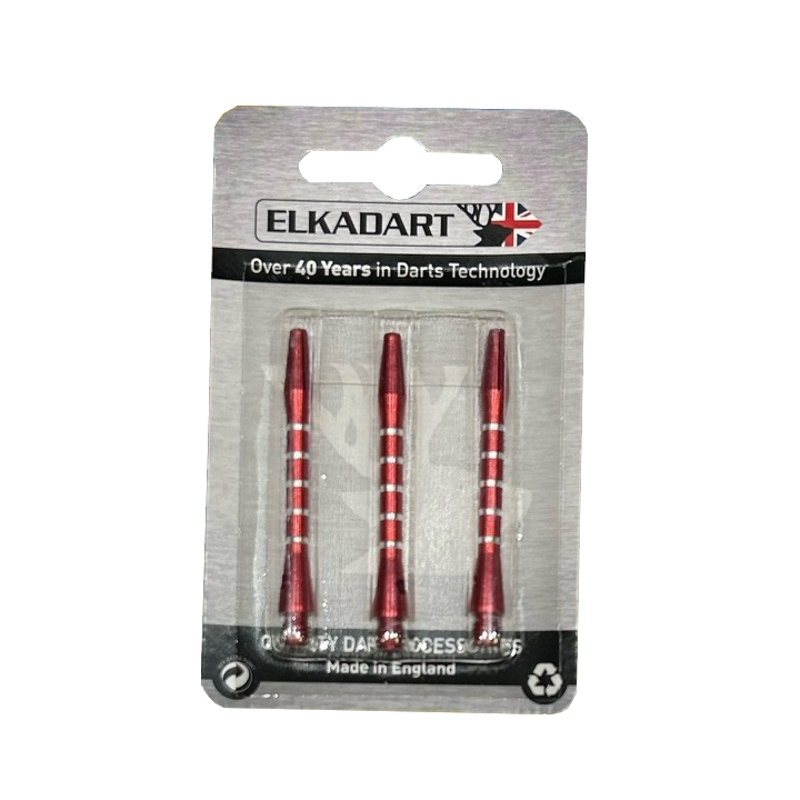 Embouts Fléchettes Alu Couleur Uni : Rouge