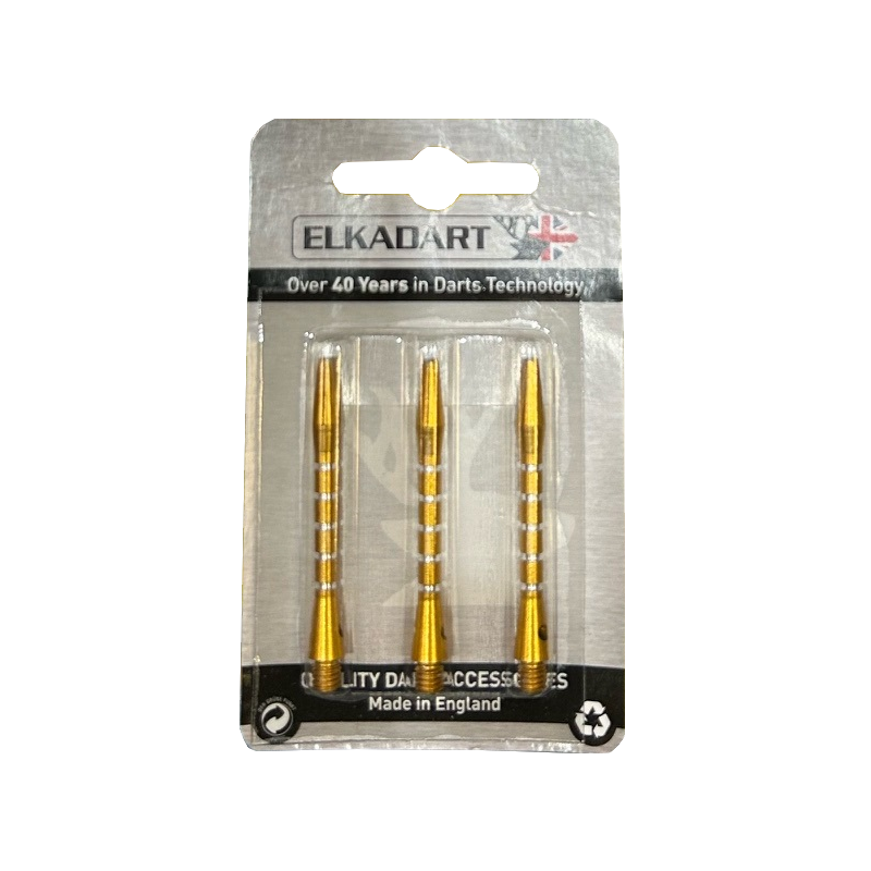Embouts Fléchettes Alu Couleur Uni : Jaune