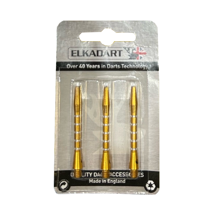 Embouts Fléchettes Alu Couleur Uni : Jaune