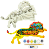 Kit en bois 3D à peindre : Lion