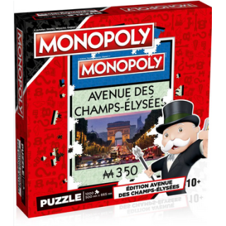 Puzzle - Monopoly : Avenue des Champs-Elysées - 1000 pièces