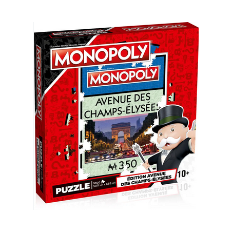 Puzzle - Monopoly : Avenue des Champs-Elysées - 1000 pièces
