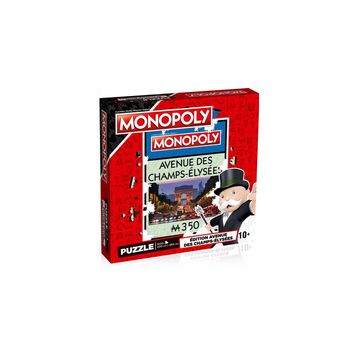 Puzzle - Monopoly : Avenue des Champs-Elysées - 1000 pièces