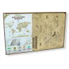 Puzzle en Bois : Carte du Monde 2D - Taille M