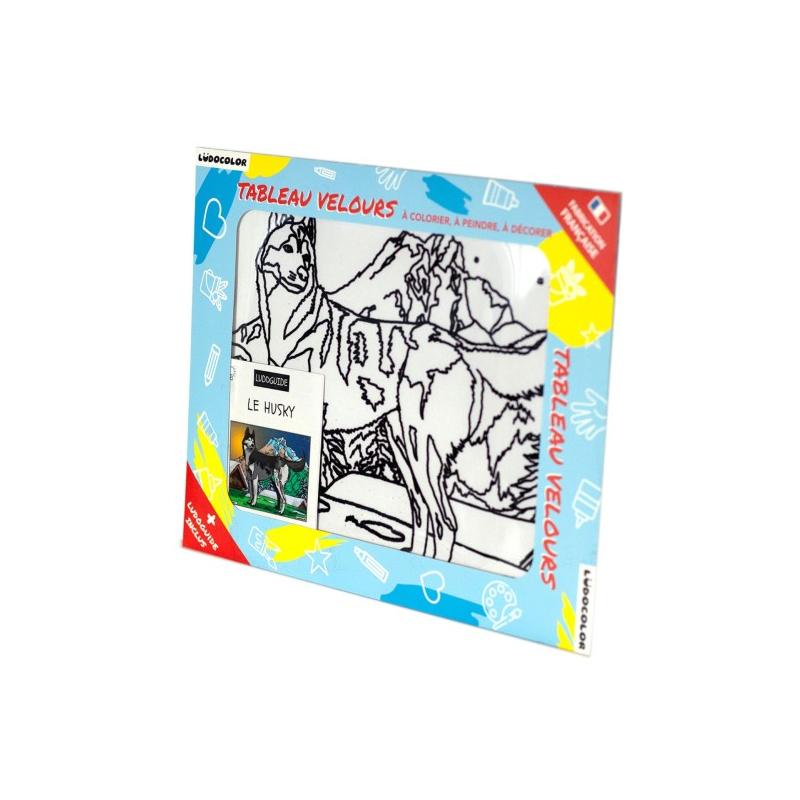 Ludocolor : Tableau velours - Le Husky Ludocolor : Tableau velours - Le Husky
