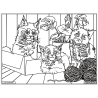 Ludocolor : Tableau velours - Les Chatons