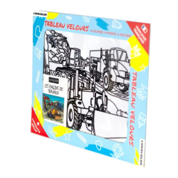 Ludocolor : Tableau velours - Les Engins de Travaux