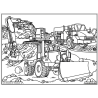 Ludocolor : Tableau velours - Les Engins de Travaux