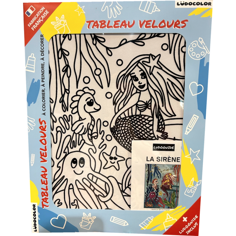 Ludocolor : Tableau velours - La Sirène Ludocolor : Tableau velours - La Sirène
