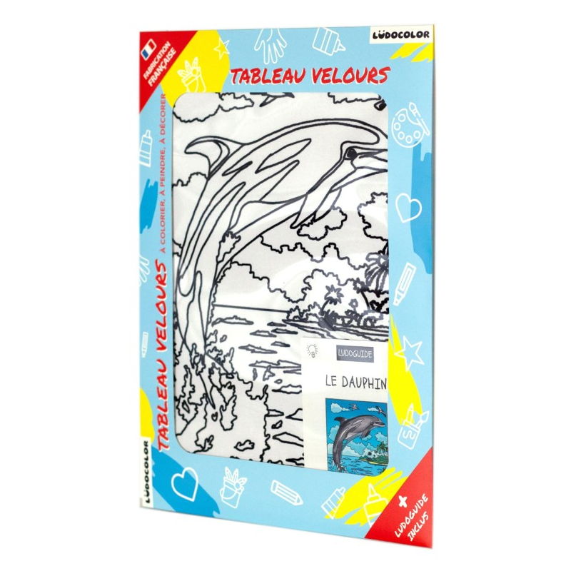 Ludocolor : Tableau velours - Le Dauphin Ludocolor : Tableau velours - Le Dauphin