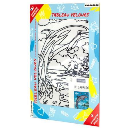 Ludocolor : Tableau velours - Le Dauphin