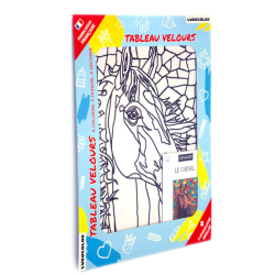 Ludocolor : Tableau velours - Portrait de Cheval