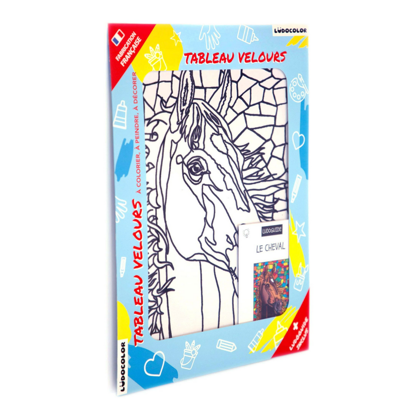 Ludocolor : Tableau velours - Portrait de Cheval Ludocolor : Tableau velours - Portrait de Cheval