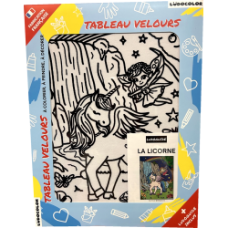 Ludocolor : Tableau velours - La Licorne
