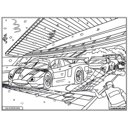 Ludocolor : Tableau velours - Les Supercars