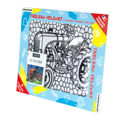 Ludocolor : Tableau velours - Le Tracteur