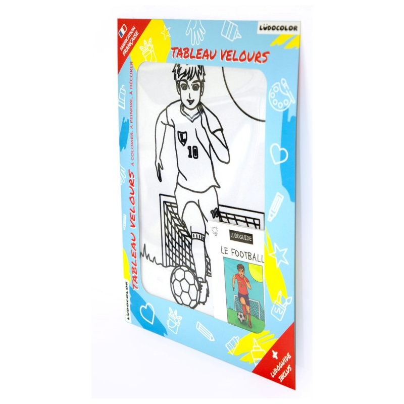 Ludocolor : Tableau velours - Le Footballeur Ludocolor : Tableau velours - Le Footballeur