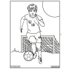 Ludocolor : Tableau velours - Le Footballeur