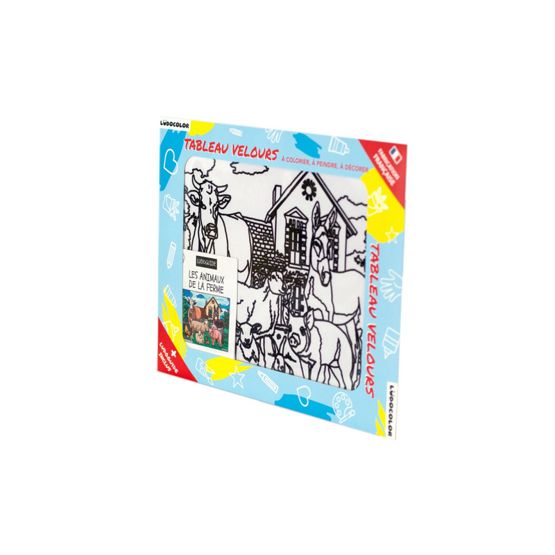 Ludocolor : Tableau velours - Les Animaux de la Ferme Ludocolor : Tableau velours - Les Animaux de la Ferme