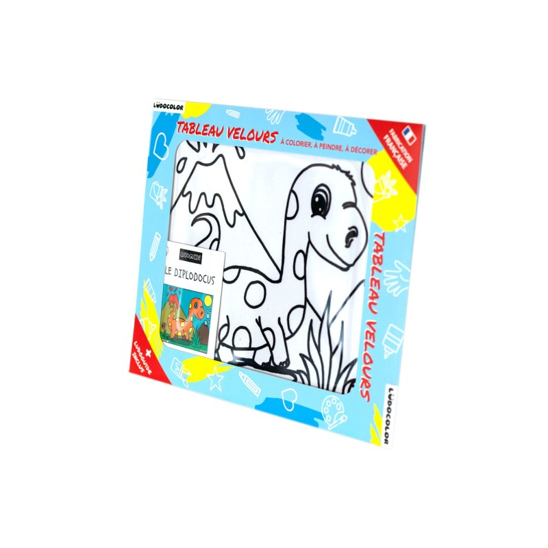 Ludocolor : Tableau velours - Diplodocus Ludocolor : Tableau velours - Diplodocus