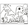 Ludocolor : Tableau velours - Diplodocus