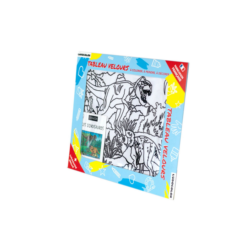 Ludocolor : Tableau velours - Les Dinosures Ludocolor : Tableau velours - Les Dinosures