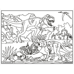 Ludocolor : Tableau velours - Les Dinosures