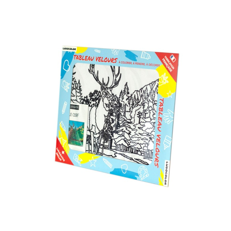Ludocolor : Tableau velours - Le Cerf