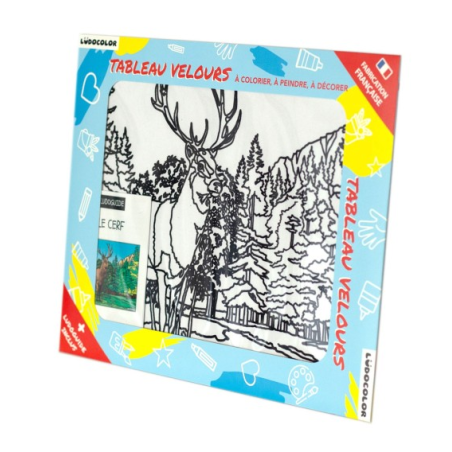Ludocolor : Tableau velours - Le Cerf