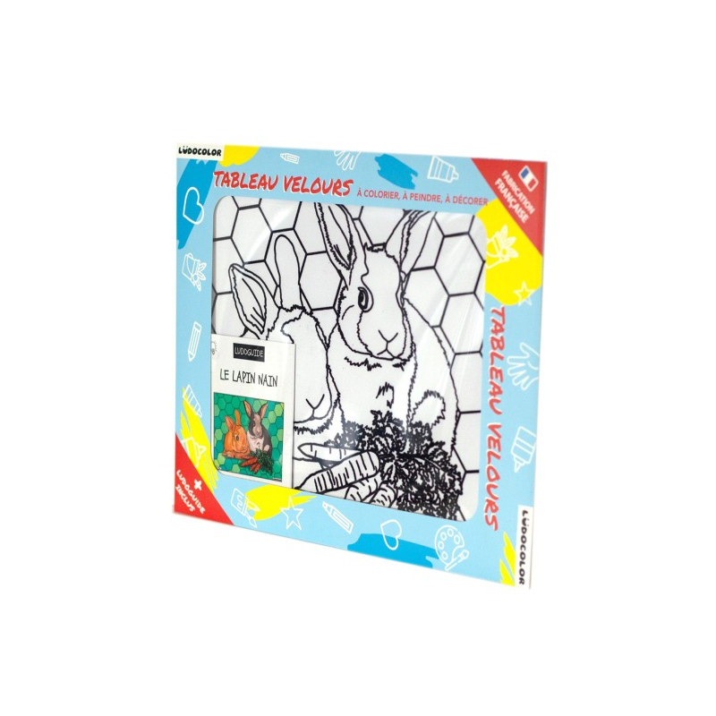 Ludocolor : Tableau velours - Les Lapins Nains Ludocolor : Tableau velours - Les Lapins Nains