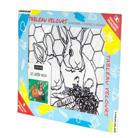 Ludocolor : Tableau velours - Les Lapins Nains