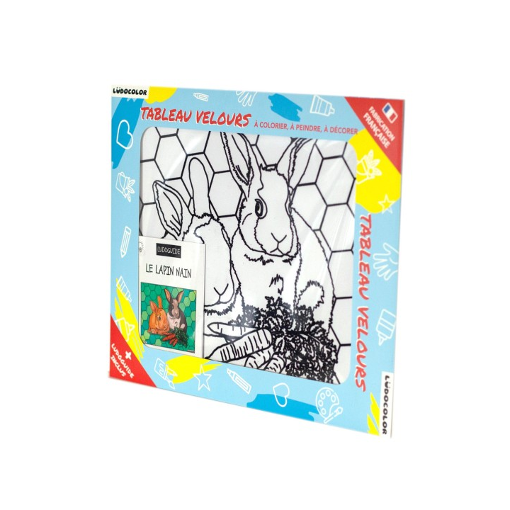 Ludocolor : Tableau velours - Les Lapins Nains