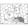 Ludocolor : Tableau velours - Les Lapins Nains