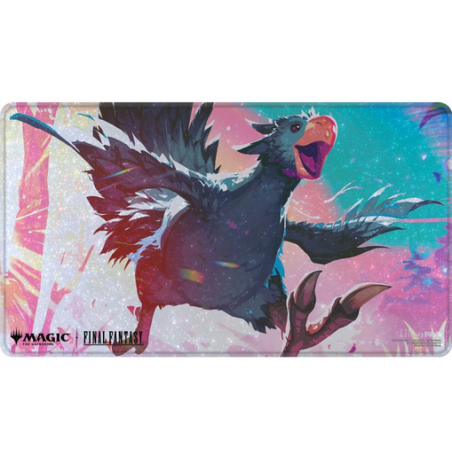 MTG - Tapis de jeu illustré Holofoil - Ultra Pro Magic the Gathering : Final Fantasy : Traveling Black Chocobo