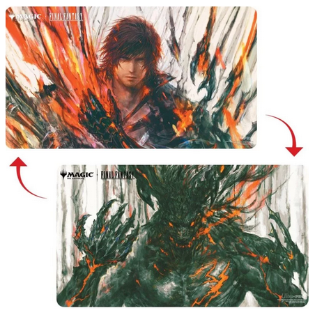 MTG - Tapis de jeu Illustré Magic The Gathering - Final Fantasy - Double Sided Playmat : Clive / Ifrit