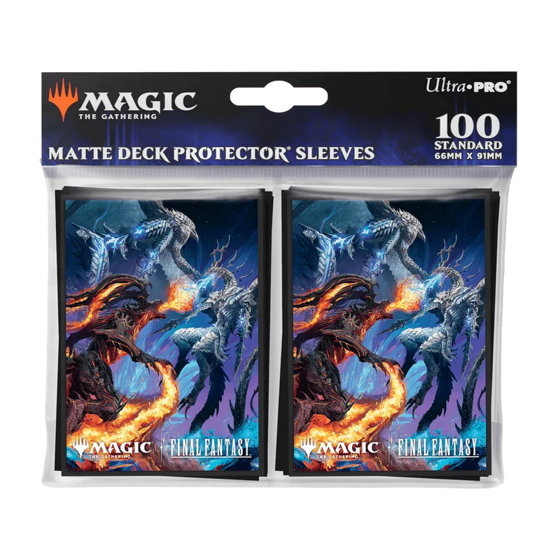 MTG - UltraPro 100 Sleeves : Universes Beyond - Final Fantasy : Bahamut & Ifrit MTG - UltraPro 100 Sleeves : Universes Beyond - Final Fantasy : Bahamut & Ifrit