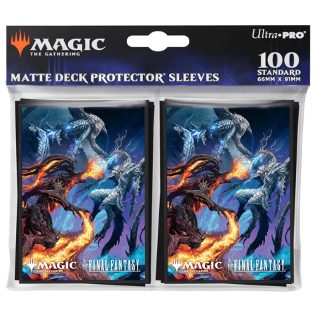 MTG - UltraPro 100 Sleeves : Universes Beyond - Final Fantasy : Bahamut & Ifrit