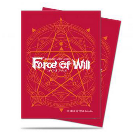 Protège-cartes - 65 Sleeves Standard - Ultra Pro - Force Of Will : Red