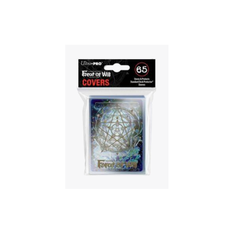 Protège-cartes - 65 Sleeves Standard - Ultra Pro - Force Of Will : Gold Magic Circle + Carte promotionnelle Protège-cartes - 65 Sleeves Standard - Ultra Pro - Force Of Will : Gold Magic Circle + Carte promotionnelle