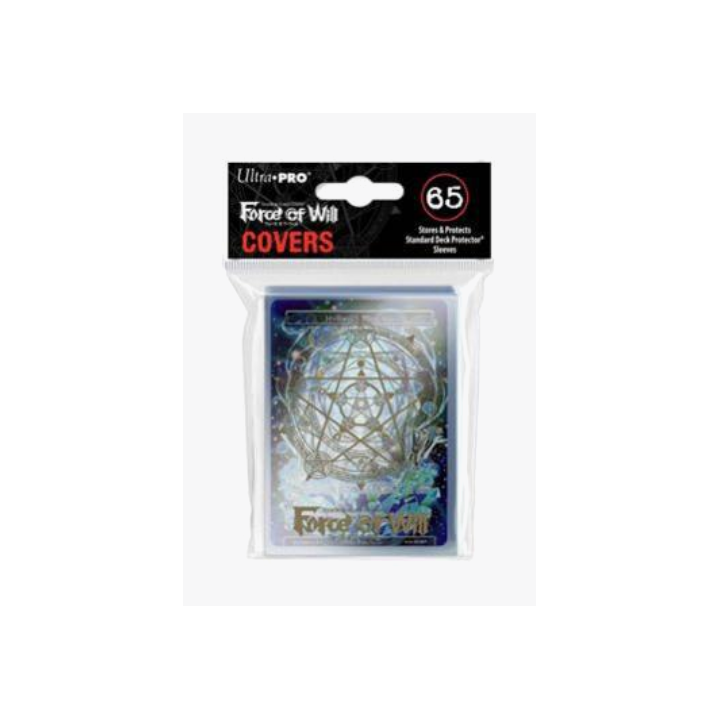 Protège-cartes - 65 Sleeves Standard - Ultra Pro - Force Of Will : Gold Magic Circle + Carte promotionnelle