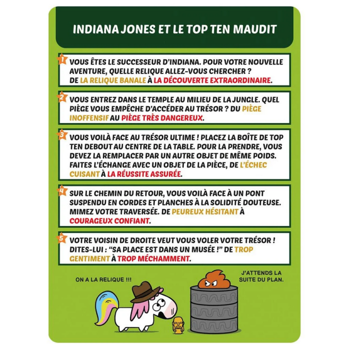Jeux de société - Top Ten Aventures