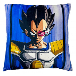 Dragon Ball Z - Coussin double face brodé Goku et Vegeta (40x40cm)