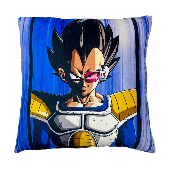 Dragon Ball Z - Coussin double face brodé Goku et Vegeta (40x40cm)