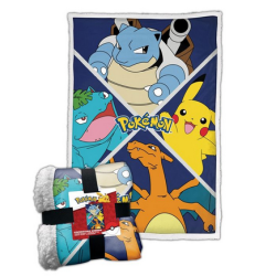 Pokémon - Plaid sherpa Évolutions Pokémon Let's Go
