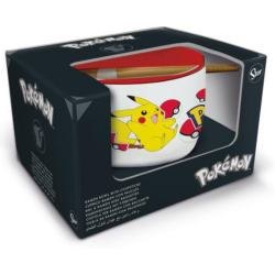Pokémon - Bol à Ramen avec Baguette, 450 ml - Pikachu