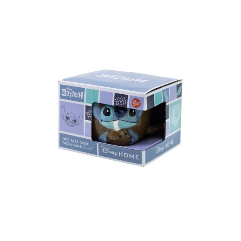 Disney - Tasse 3D en céramique Stitch Noix de Coco - 414ml