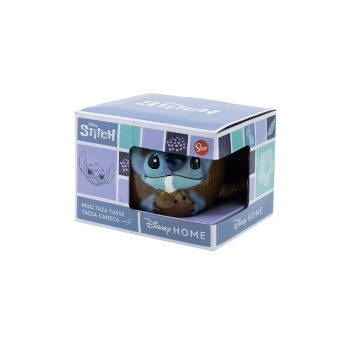 Disney - Tasse 3D en céramique Stitch Noix de Coco - 414ml