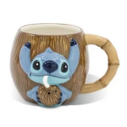 Disney - Tasse 3D en céramique Stitch Noix de Coco - 414ml